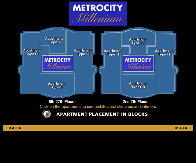 Metrocity apartment layouts