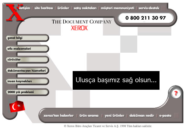 Xerox Turkey website