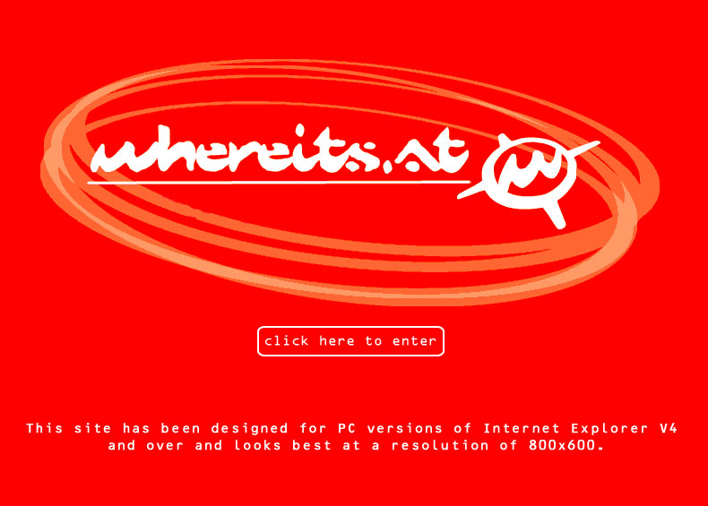 Whereits.at youth portal homepage