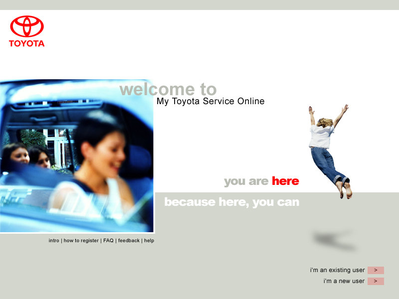 Toyota customer interface design