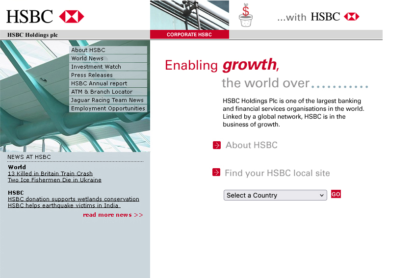 HSBC Global Homepage