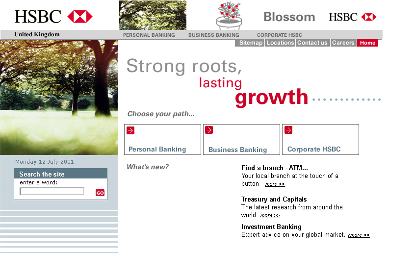 HSBC UK Homepage