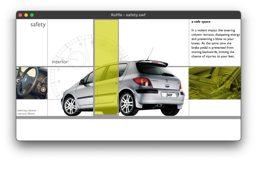 Peugeot 307 safety features