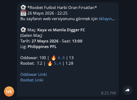 HARBI Telegram message